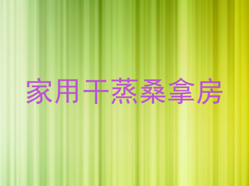 家用干蒸桑拿房