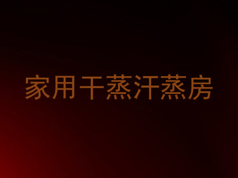 家用干蒸汗蒸房