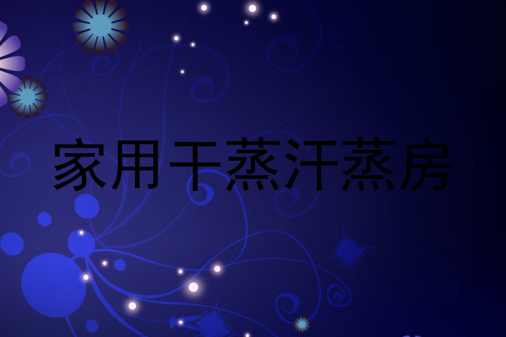 家用干蒸汗蒸房