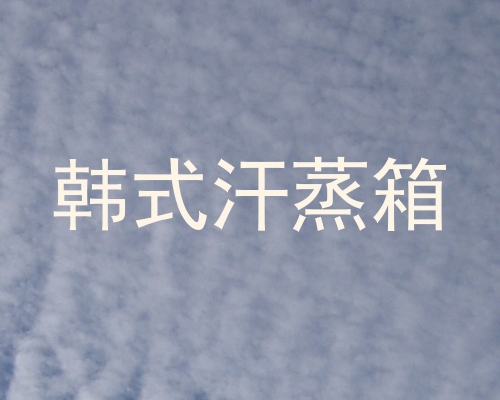 韩式汗蒸箱