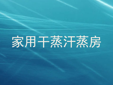 家用干蒸汗蒸房