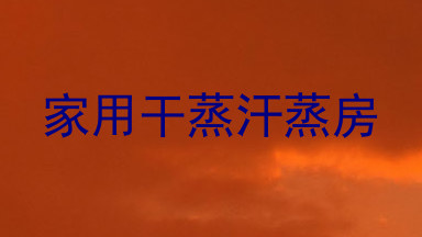 家用干蒸汗蒸房