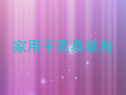 家用干蒸桑拿房