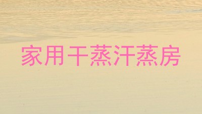 家用干蒸汗蒸房