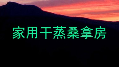 家用干蒸桑拿房
