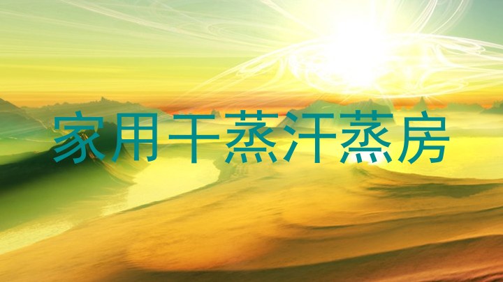 家用干蒸汗蒸房