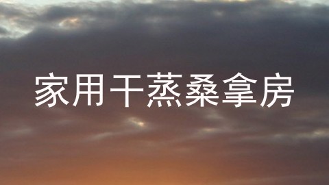家用干蒸桑拿房