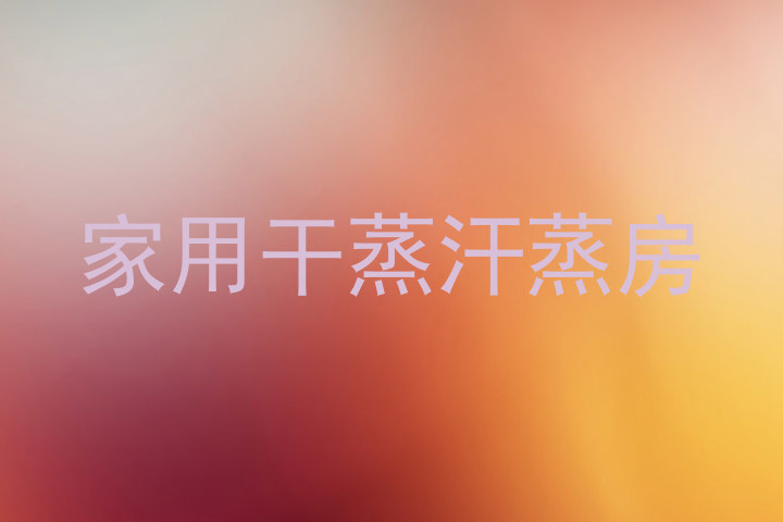 家用干蒸汗蒸房