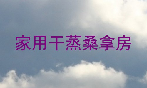 家用干蒸桑拿房