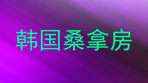 韩国桑拿房