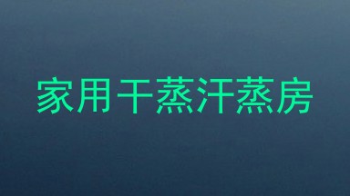 家用干蒸汗蒸房