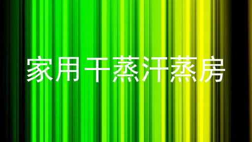 家用干蒸汗蒸房