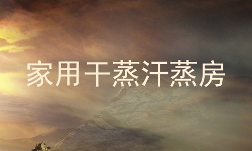 家用干蒸汗蒸房