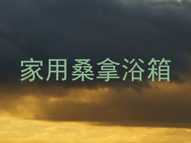 家用桑拿浴箱