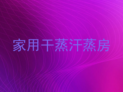 家用干蒸汗蒸房