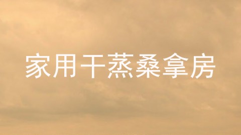 家用干蒸桑拿房