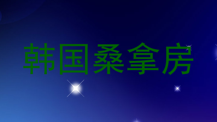 韩国桑拿房