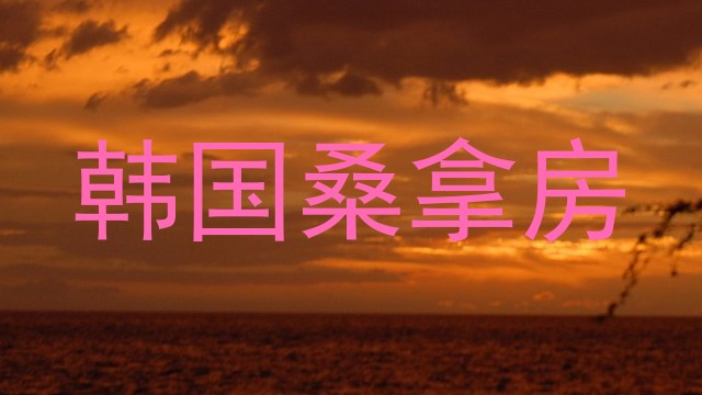 韩国桑拿房
