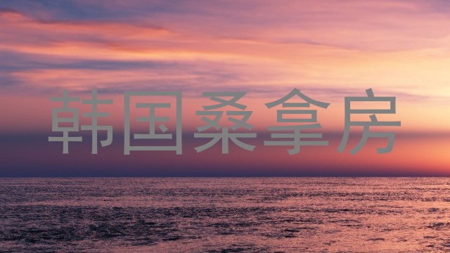 韩国桑拿房