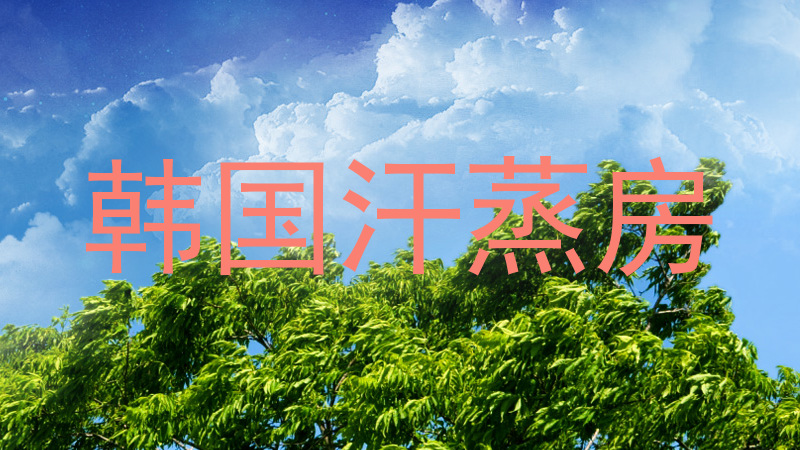 韩国汗蒸房