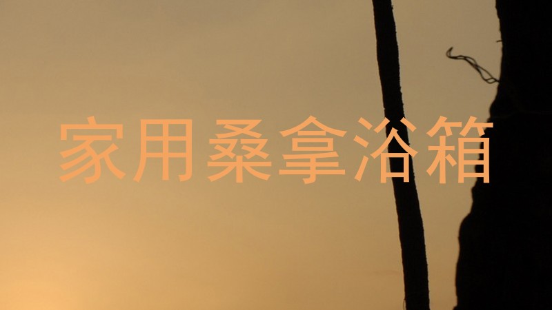 家用桑拿浴箱