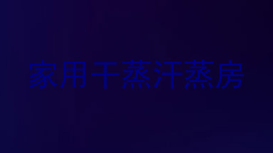 家用干蒸汗蒸房