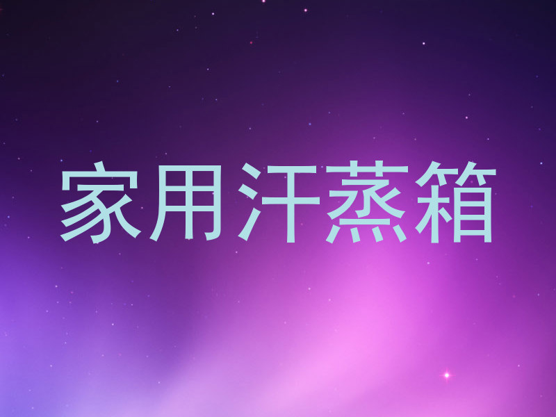 家用汗蒸箱