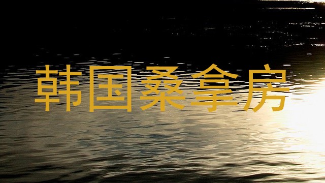 韩国桑拿房