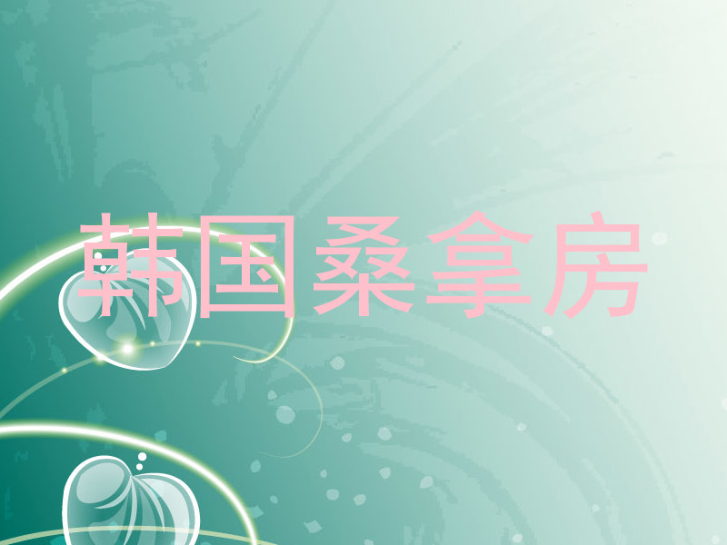 韩国桑拿房