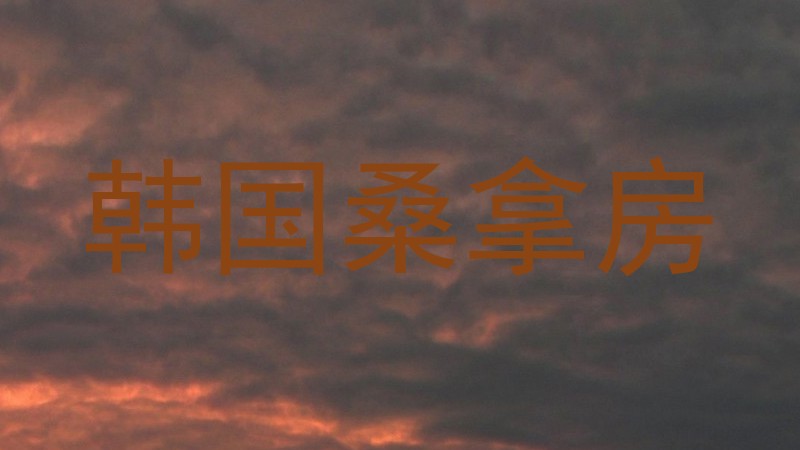 韩国桑拿房