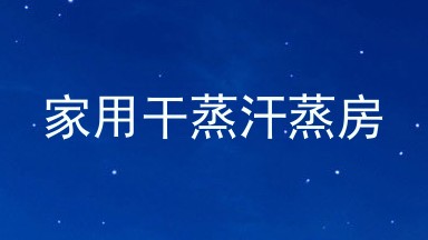 家用干蒸汗蒸房