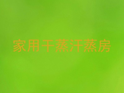 家用干蒸汗蒸房