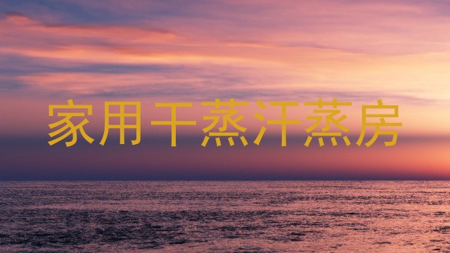 家用干蒸汗蒸房