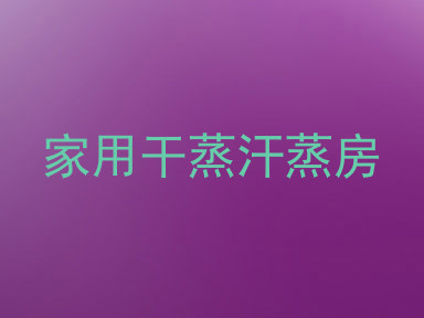 家用干蒸汗蒸房