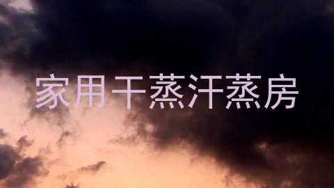 家用干蒸汗蒸房