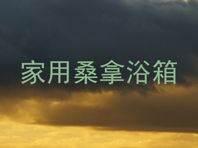 家用桑拿浴箱