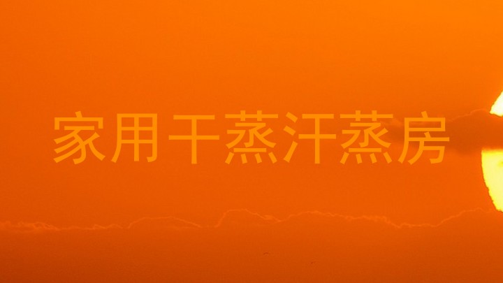 家用干蒸汗蒸房