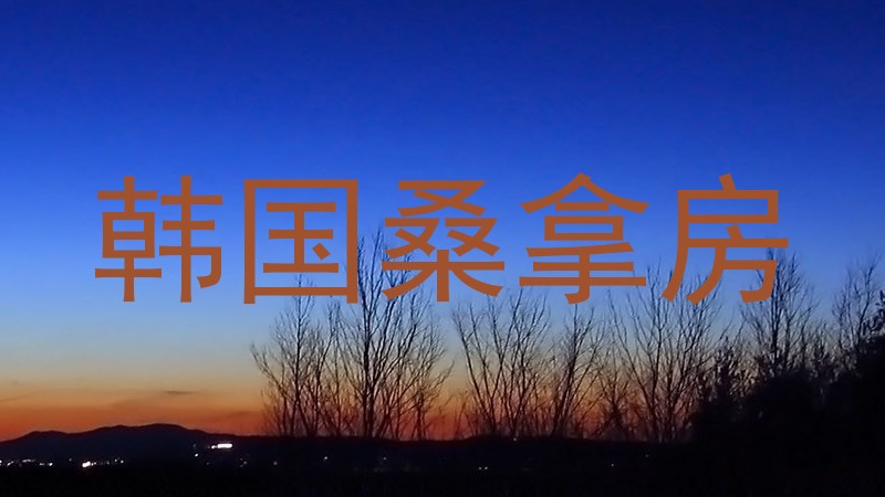 韩国桑拿房
