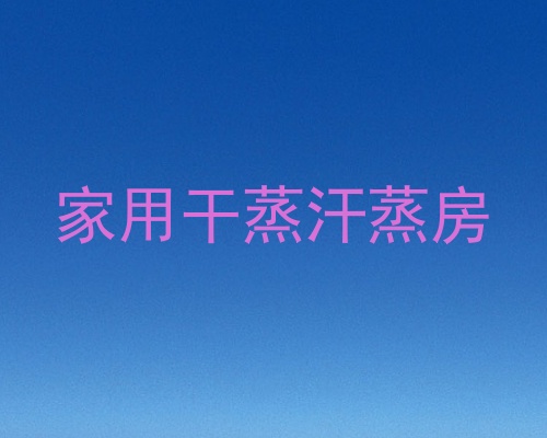 家用干蒸汗蒸房