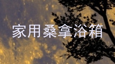 家用桑拿浴箱