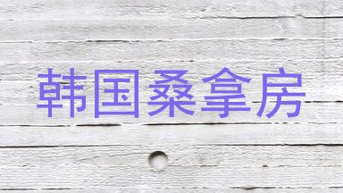 韩国桑拿房