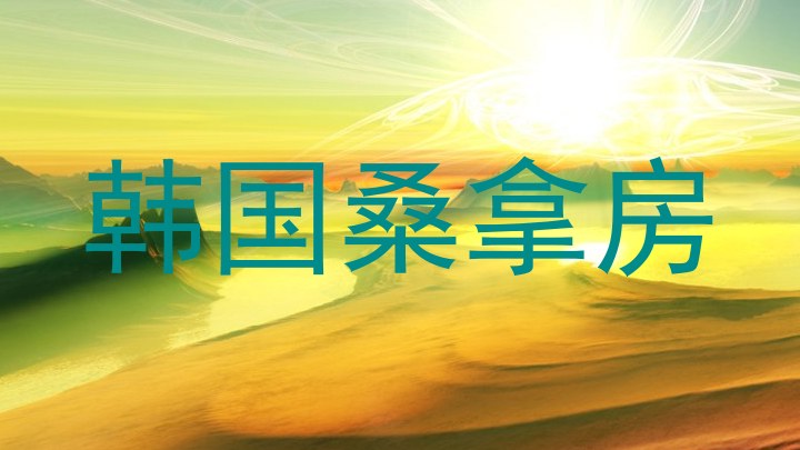韩国桑拿房