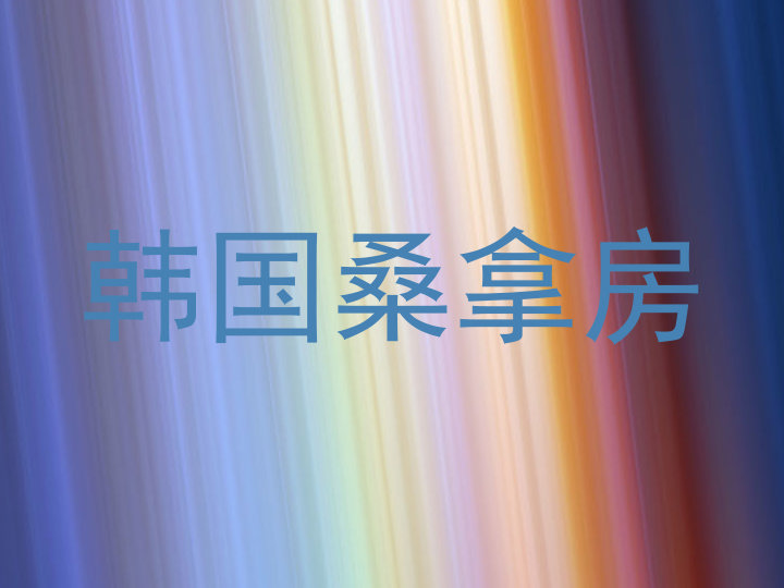 韩国桑拿房