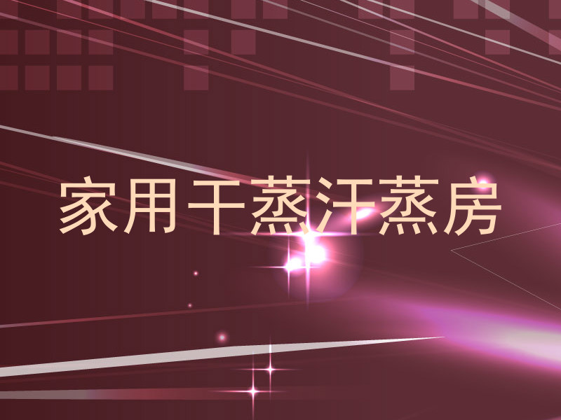 家用干蒸汗蒸房